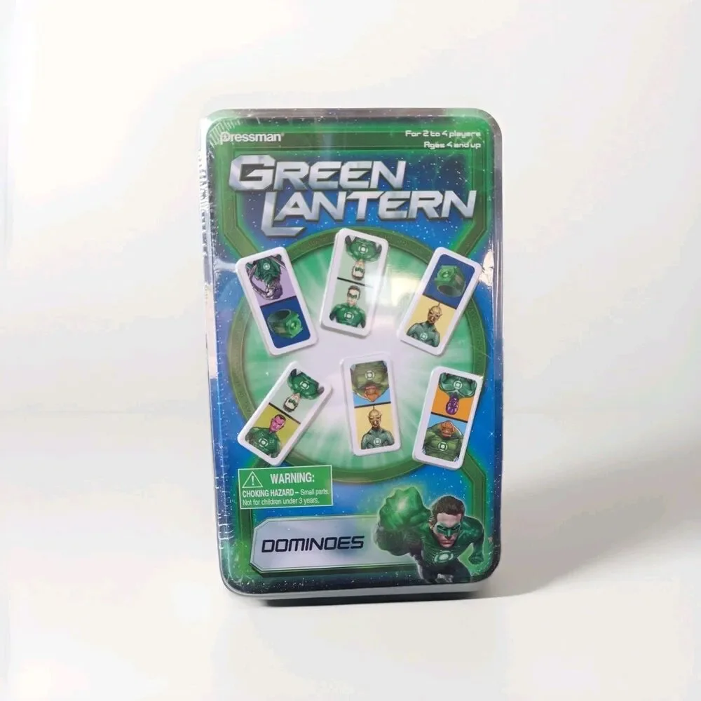 Green Lantern Dominoes, Pressman, Brand New Sealed